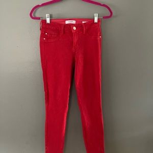 Worn Once!! Like New! GUESS RED JEANS Size 26